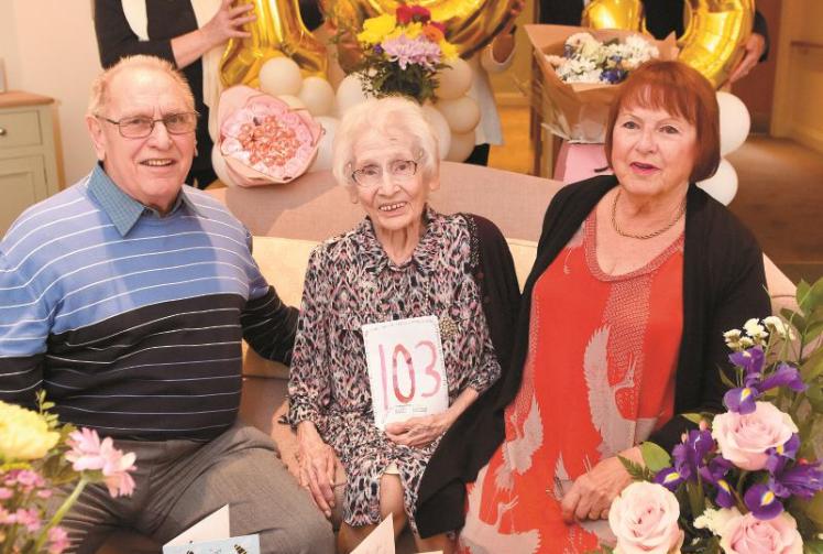 Celebrations for Connie, who turned 103
