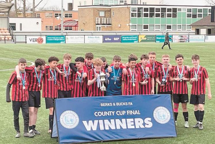 Cookham Dean's u16s beat Newport Pagnell on penalties to lift Berks & Bucks Cup.