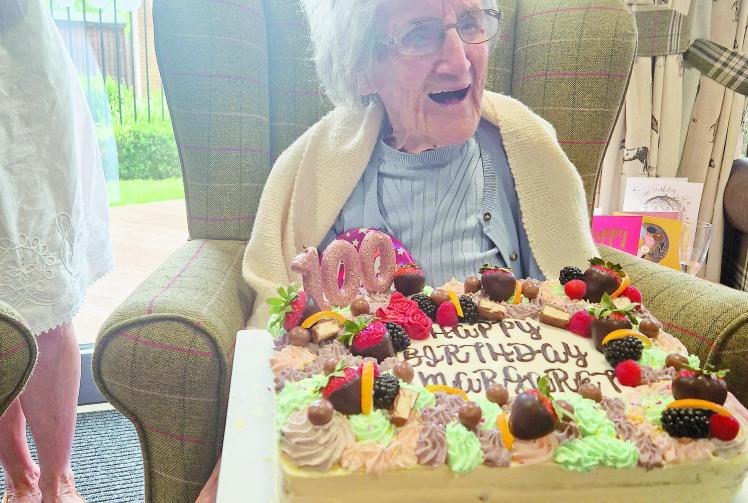 100 year old celebrates birthday in Windsor care home