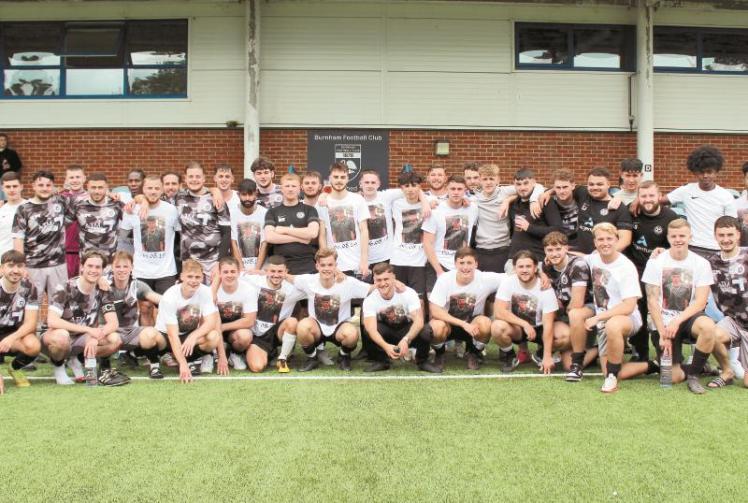 Footballers pitch-up to remember Luca Skivington