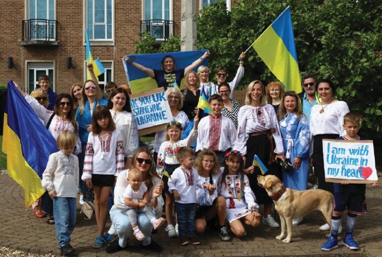 Maidenhead's Ukrainian community gather to mark Independence Day