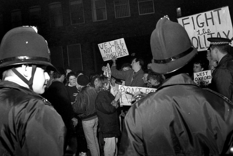 Remember When: Poll tax meeting collapsed amid mass protest