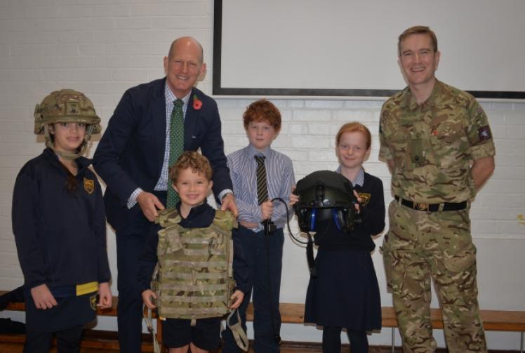 Children learn meaning of service for King and country