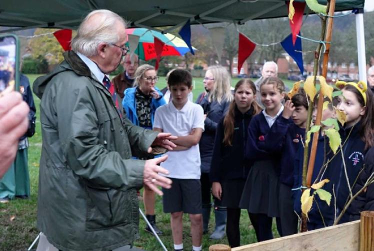 Elm tree planted on King’s birthday for his coronation