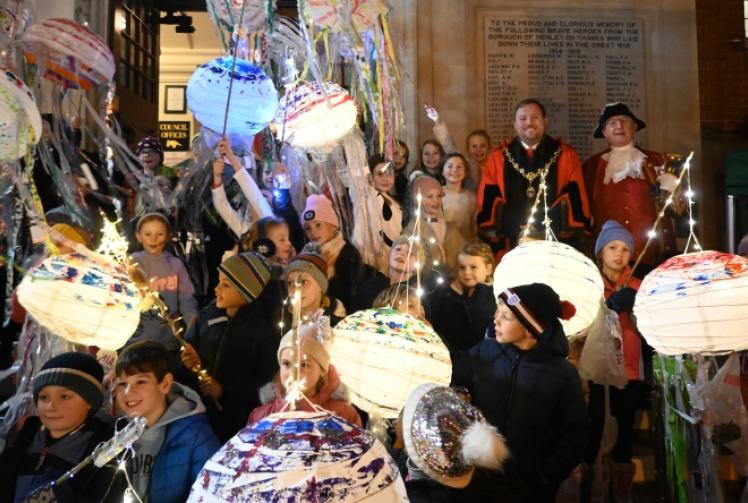Crowds fill the streets for Christmas Festival