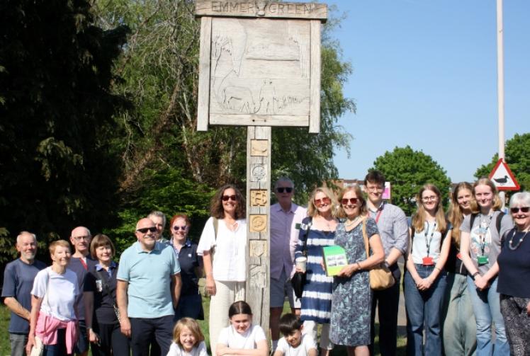 emmer green sign restored 23 05