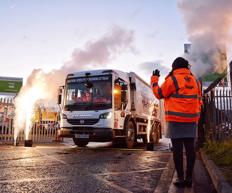 Slough council are so happy with their new bin lorries they gave them a