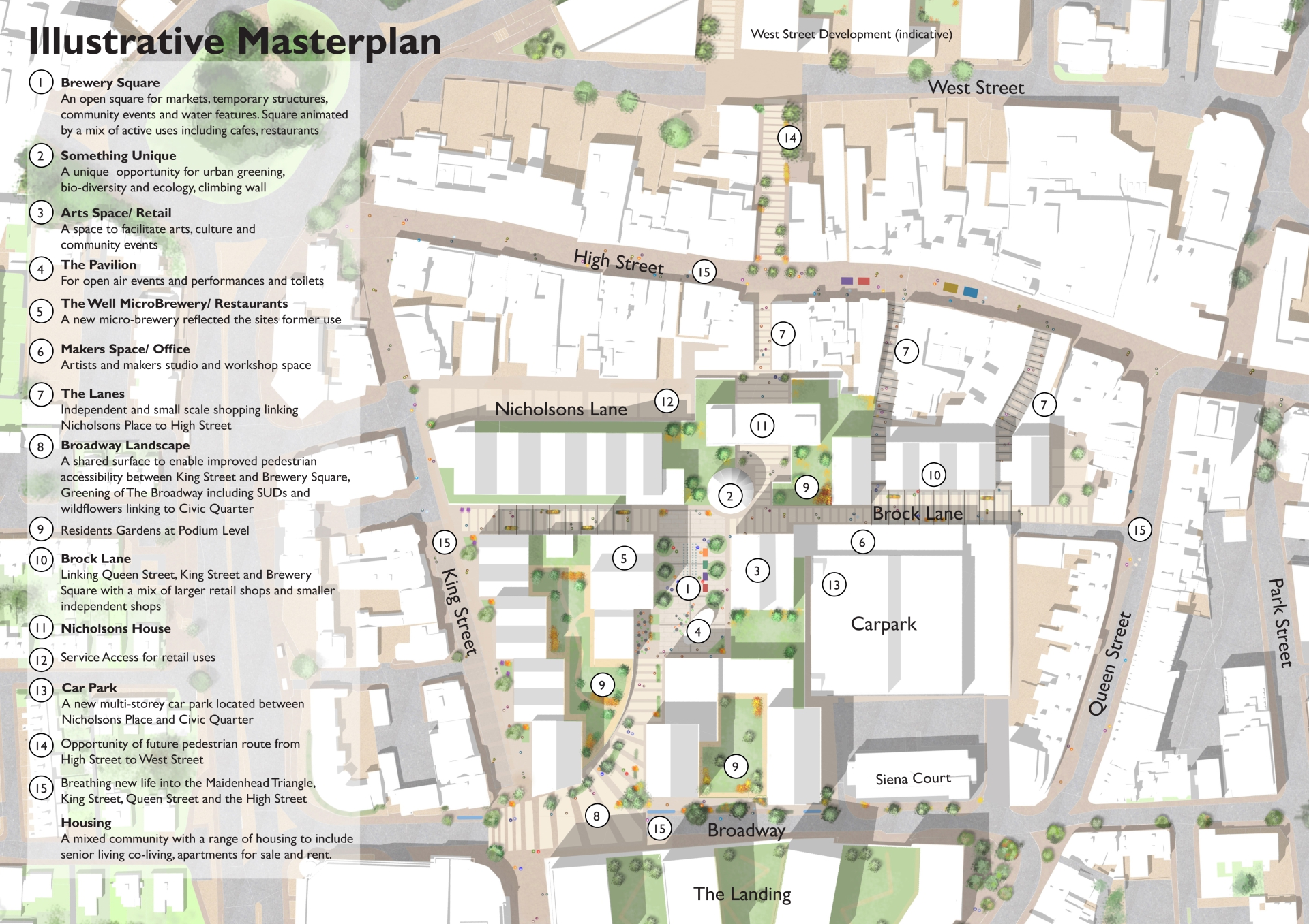 Maidenhead Town Centre Map Masterplan' For The Nicholsons Centre Revealed - Photo 1 Of 1 - Maidenhead  Advertiser